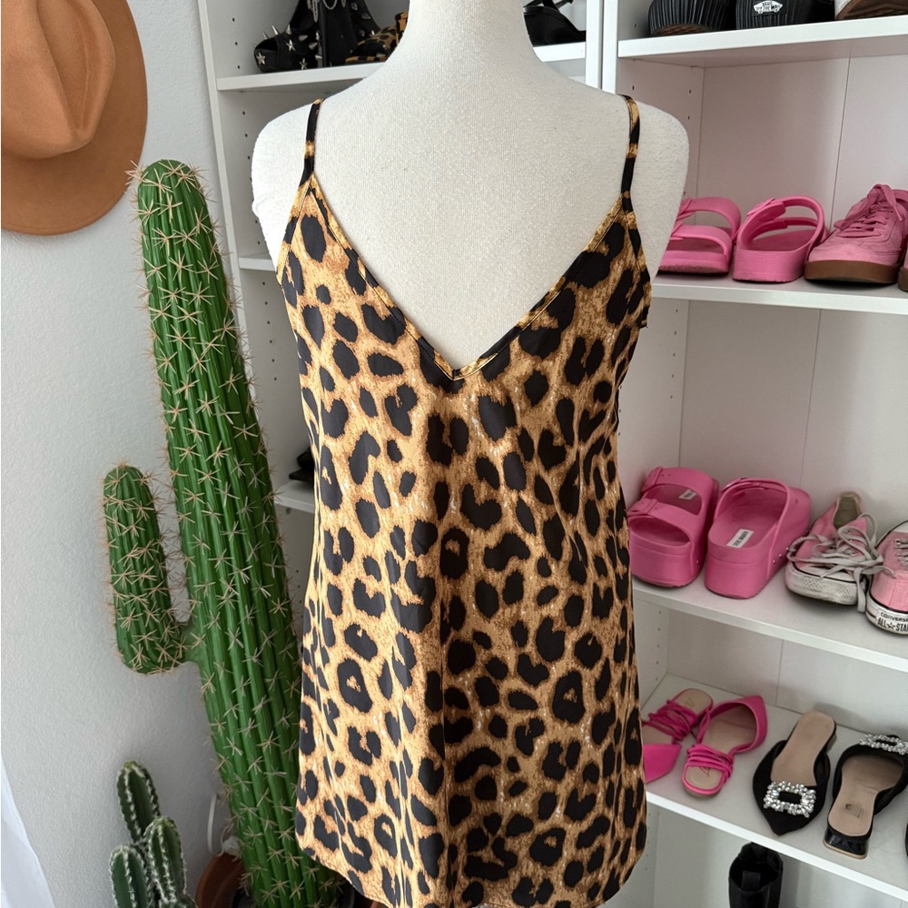 SOLD ON DEPOP Leopard Print Slip Dress - Picture 3 of 10